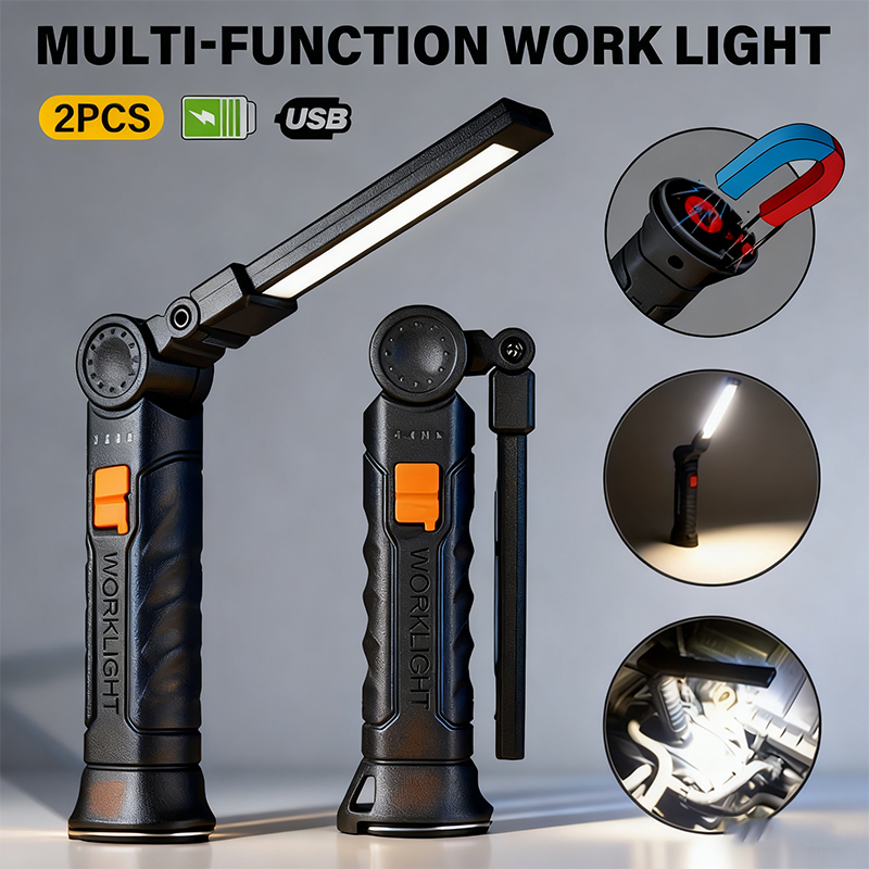 Portable COB LED Flashlight US - Power Bank recension och pris